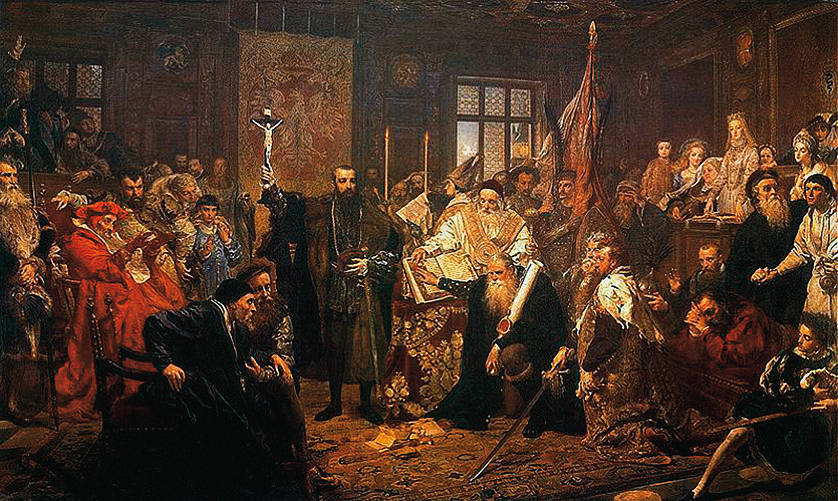 obraz namalowany przez Jan Matejko, Unia lubelska