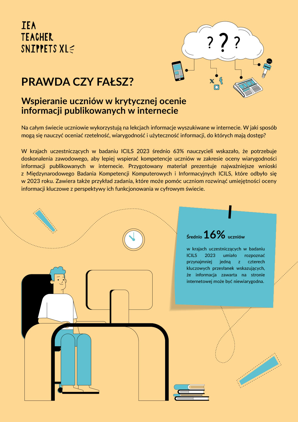 Prawda czy fałsz? Wspieranie uczniów w krytycznej ocenie informacji publikowanych w internecie