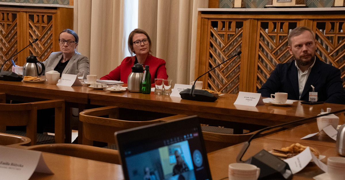 Olga Wasilewska podczas powołania członków zespołu eksperckiego ds. edukacji obywatelskiej, źródło:MEN