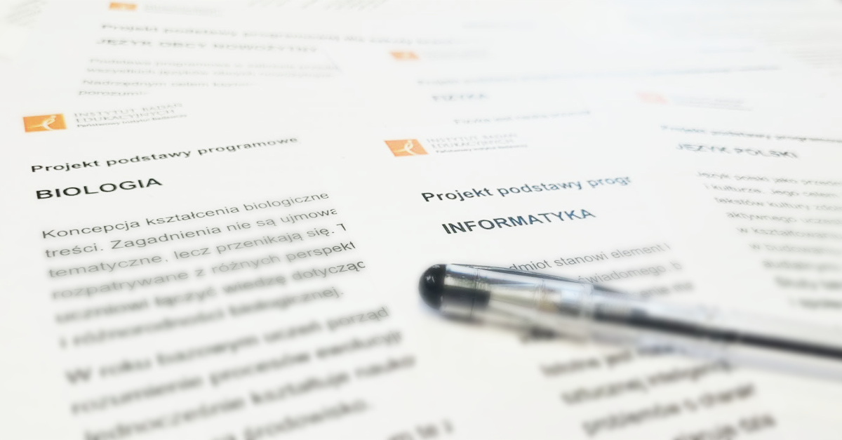 Propozycje podstaw programowych dla szkół ponadpodstawowych