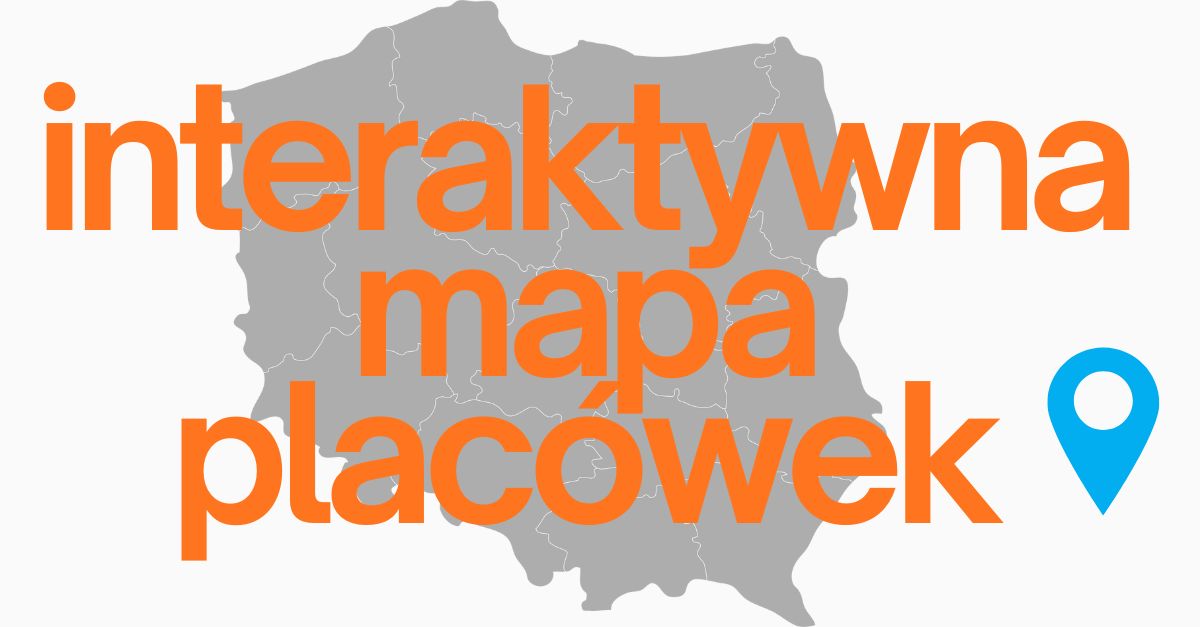 Interaktywna mapa szkół i przedszkoli w projekcie 
