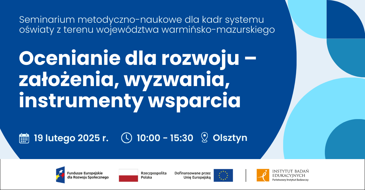 Seminarium “Ocenianie dla rozwoju”, Olsztyn 2025