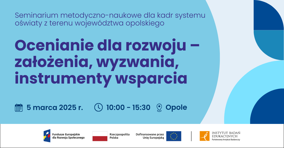 Seminarium “Ocenianie dla rozwoju”, Opole 2025