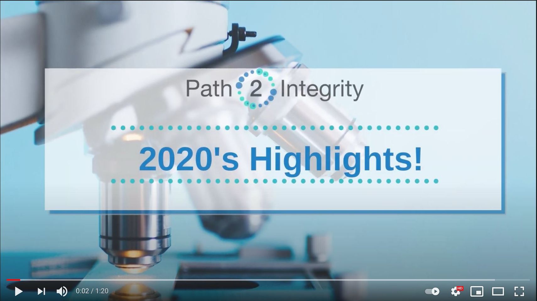 Podsumowanie 2020 Path2Integrity - okienko z filmem